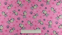 Fabric by the Metre - 044 Zebras - Pink